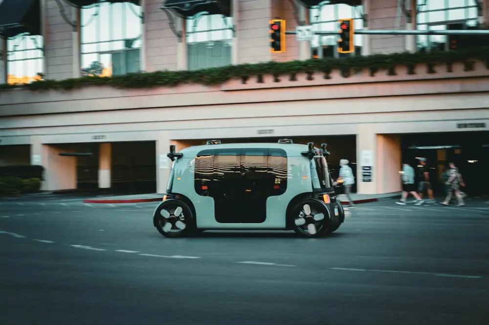Autonomous vehicle driving on a city street